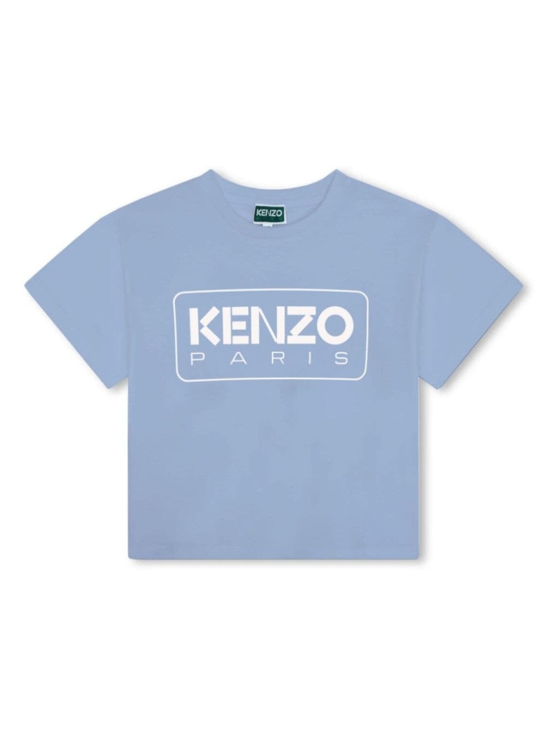 

Kenzo Kids футболка из органического хлопка с логотипом, синий