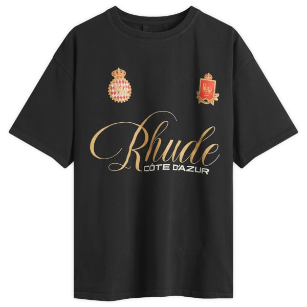 

Футболка с надписью «Скрипт» Rhude, черный