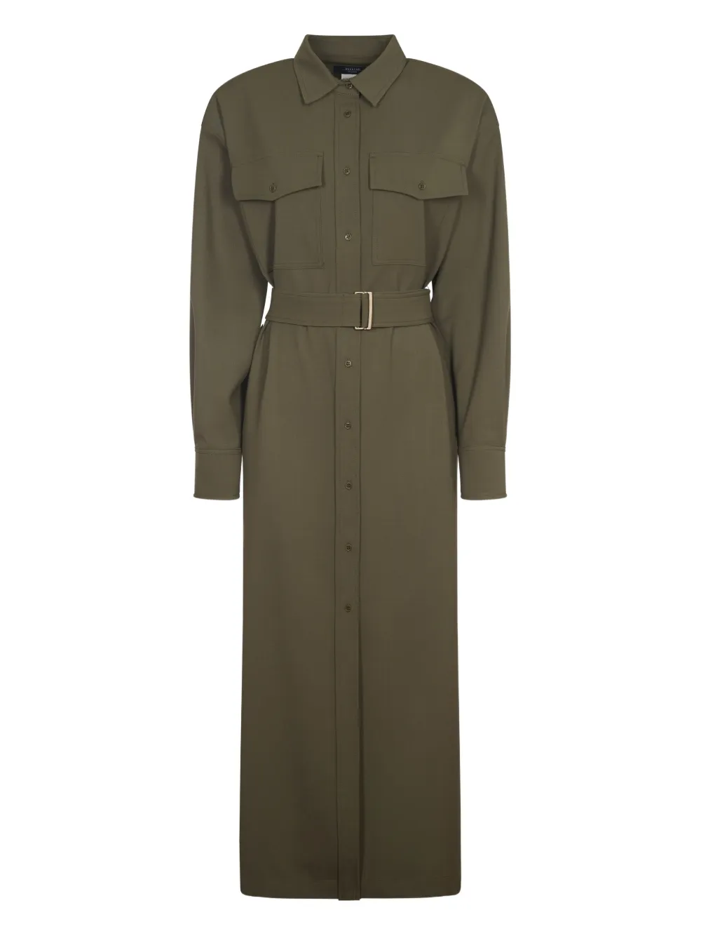 

Платье-рубашка Clown с поясом Weekend Max Mara, зеленый