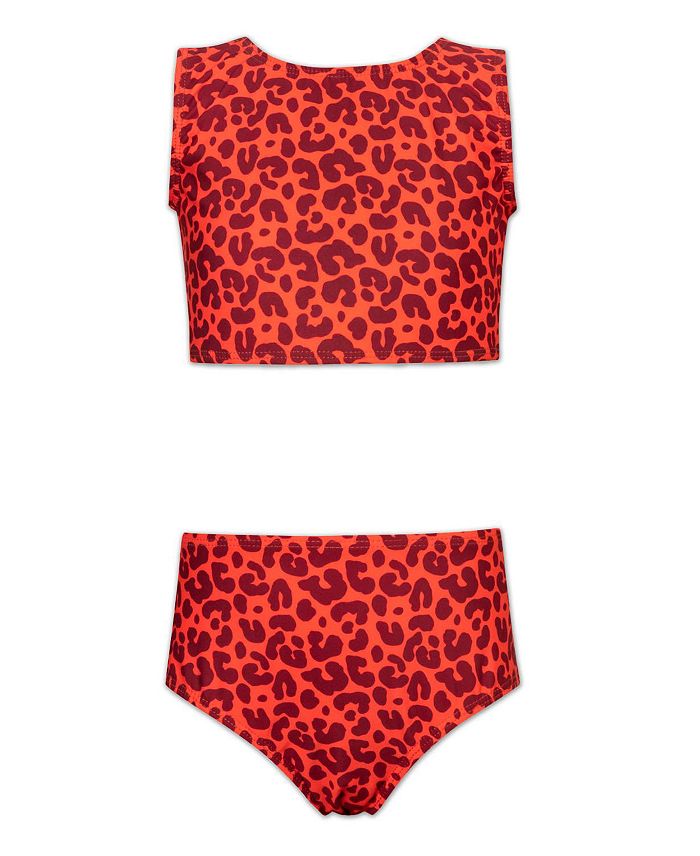 

Детский купальный комплект Amber Roar Allegra для девочек - топ и низ (маленькие и большие размеры) Mola Mola, мультиколор