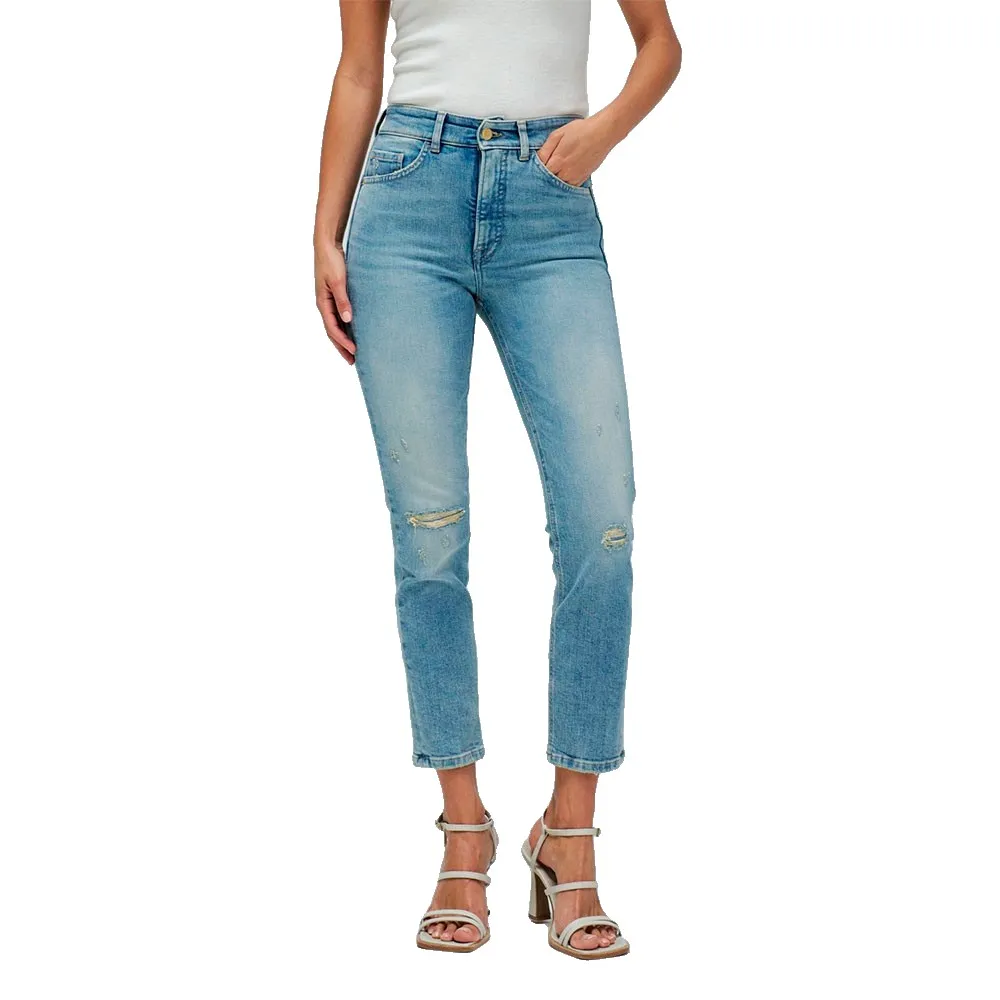 

Джинсы Salsa Faith Destroyed Push In Cropped Slim Fit, синий