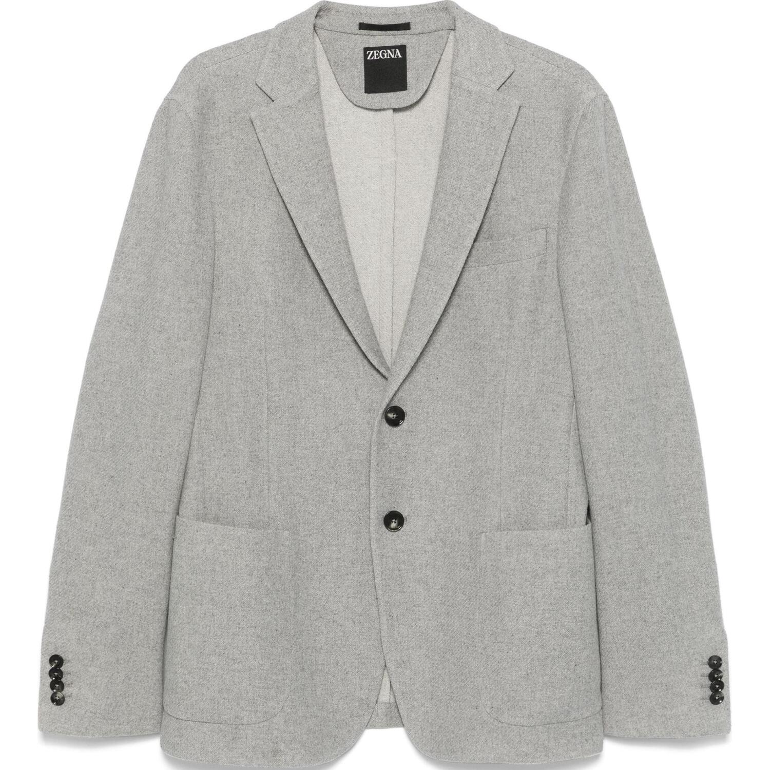 

Ermenegildo Zegna Смешанный эффект Блейзер, Gray