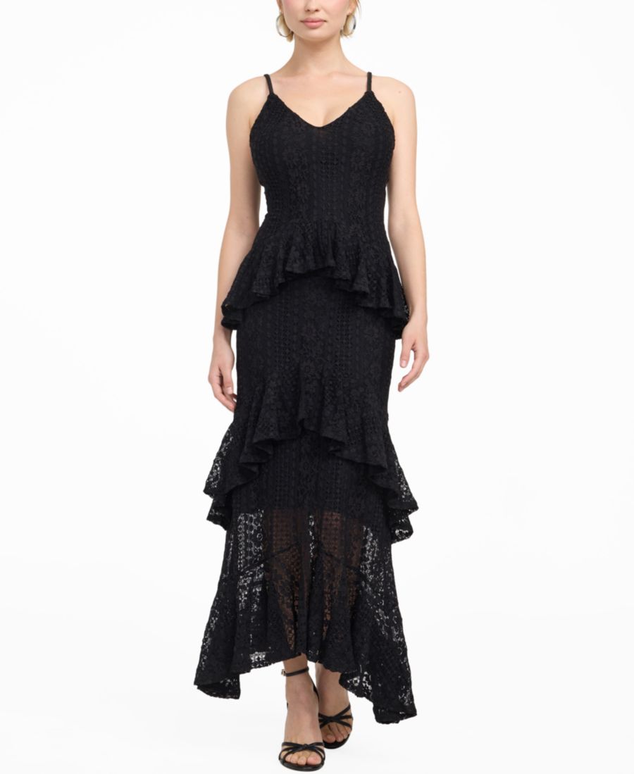 

Женское длинное платье без рукавов Kalie GUESS, Jet Black