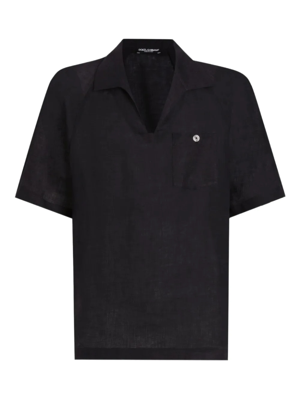 

Dolce & Gabbana льняная футболка, черный