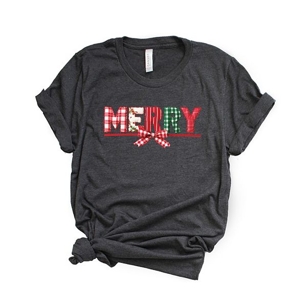 

Футболка с коротким рукавом Merry pattern quilted print Simply Sage Market, Charcoal, Черный, Футболка с коротким рукавом Merry pattern quilted print Simply Sage Market, Charcoal