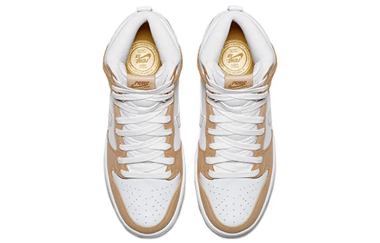 Nike Premier X SB Dunk High Retro White Champagne No‑Coin — фото 4