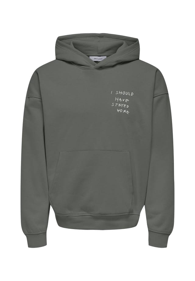 

Толстовка с капюшоном Аарон Only & Sons, серый