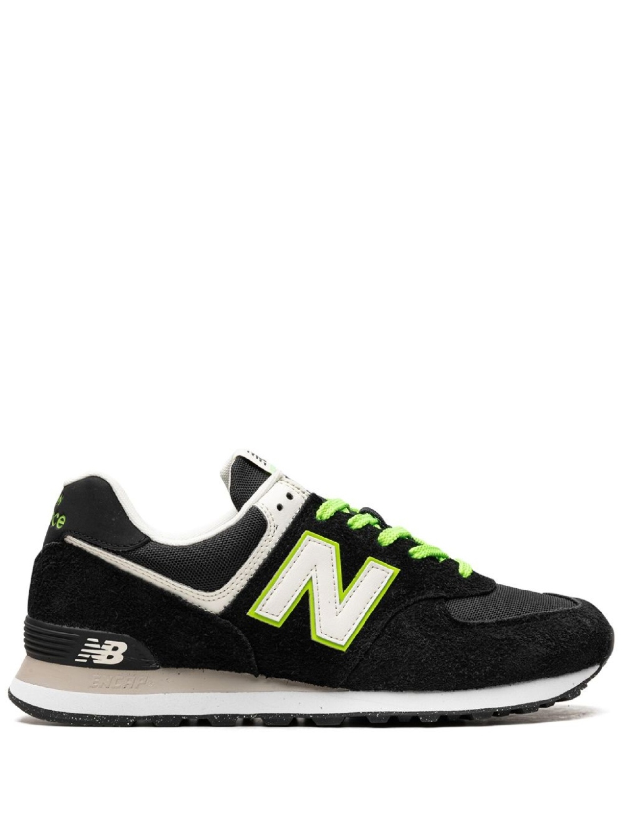 

Кроссовки 574 'Black/White/Green' New Balance, черный