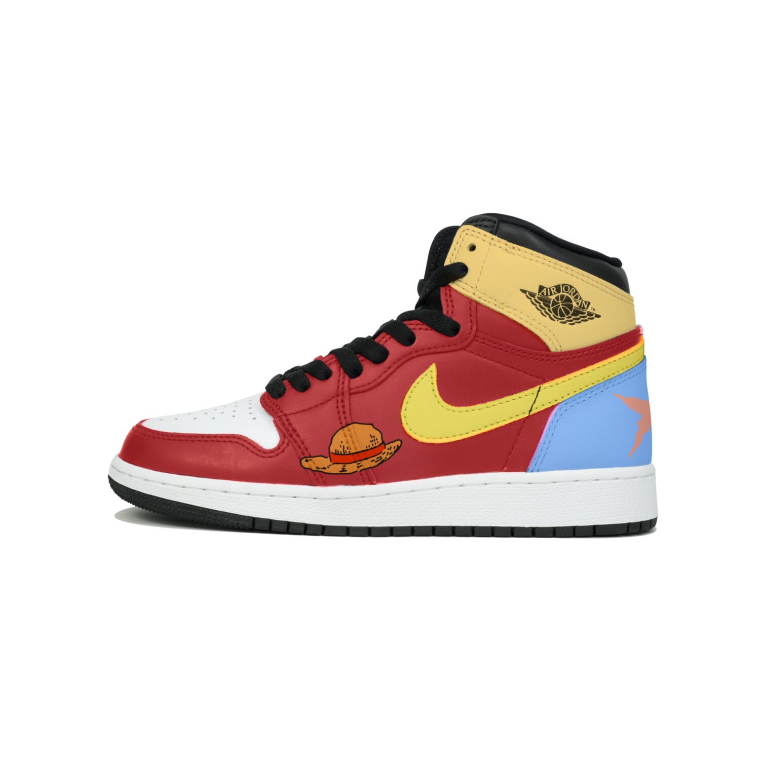 

Баскетбольные кроссовки Air 1 Vintage Men High-Top Red/Yellow/Blue Jordan, Красный, Баскетбольные кроссовки Air 1 Vintage Men High-Top Red/Yellow/Blue Jordan