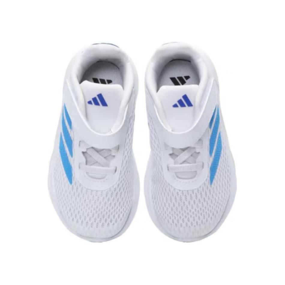 Adidas Детские износостойкие низкие кроссовки Duramo SL для малышей, белые и синие — фото 4