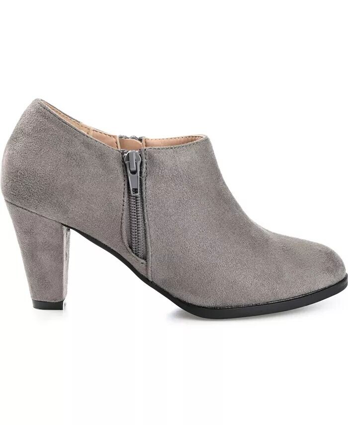 Женские полусапоги Sanzi с боковой молнией Shooties Journee Collection, серый — фото 2