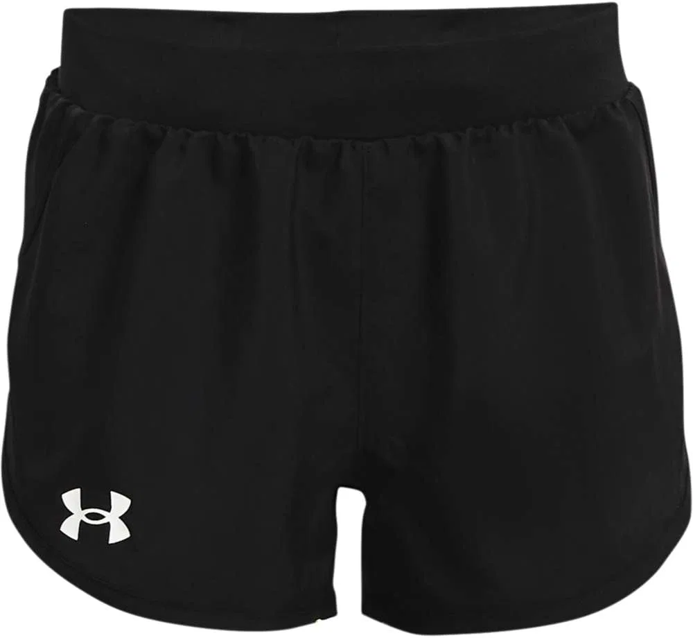 Шорты Under Armour Girls' Fly By Shorts, Black (001)/White