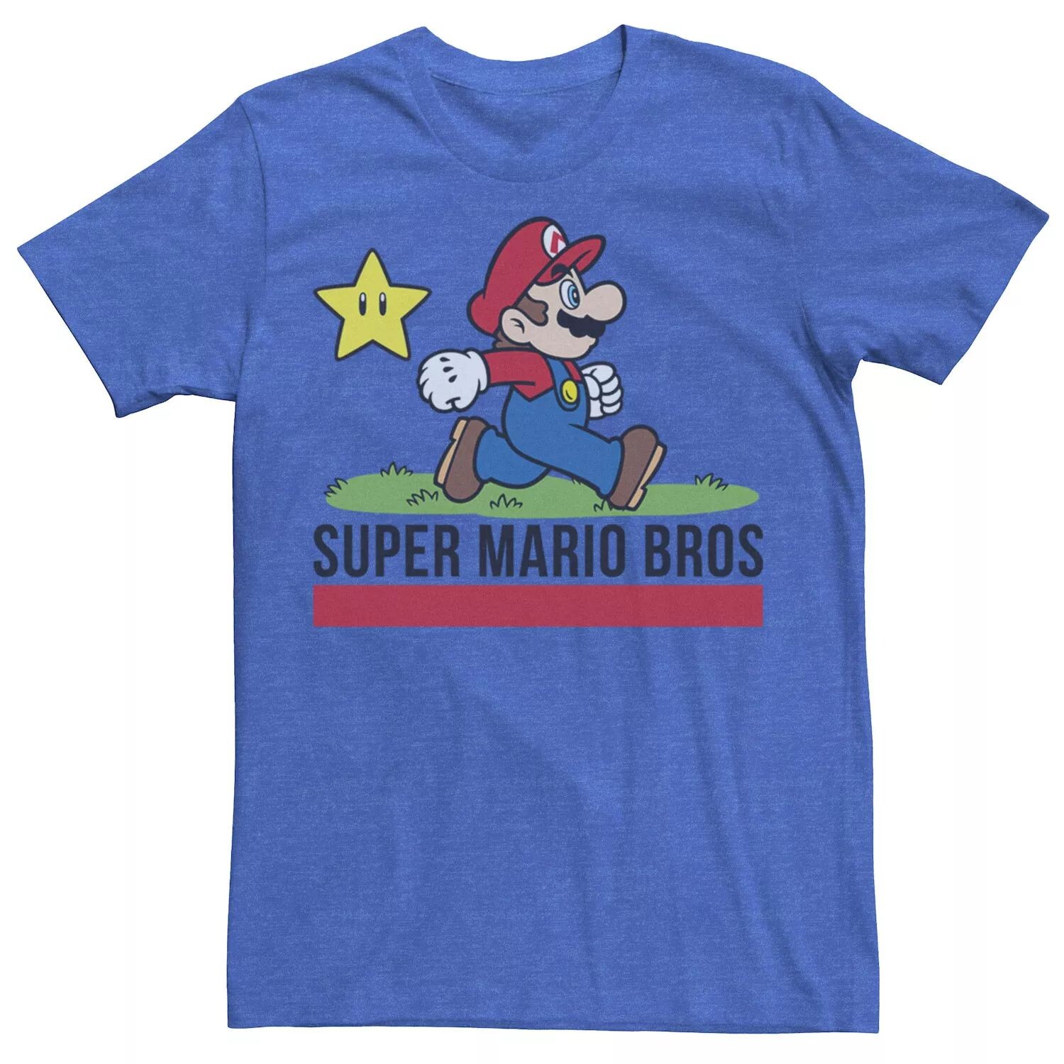 

Мужская прогулочная футболка Nintendo Super Mario Star Licensed Character