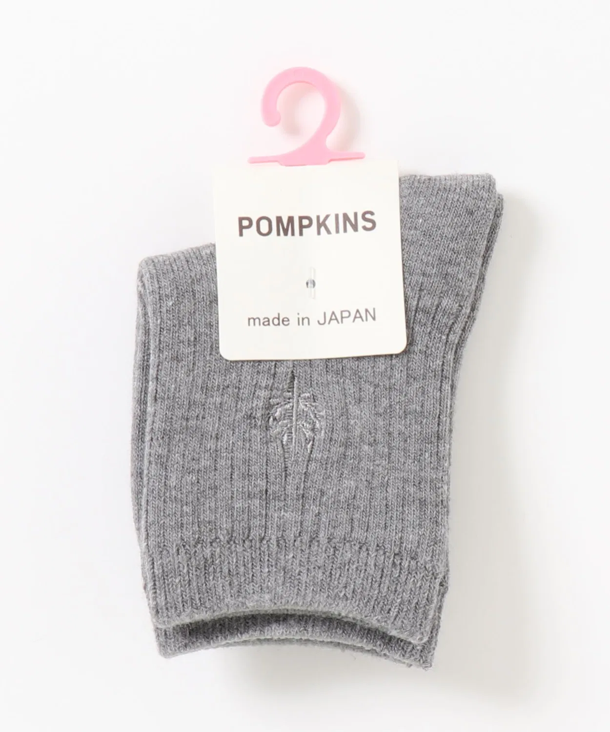 Носки детские с вышивкой дерева Pompkins, грей — фото 4