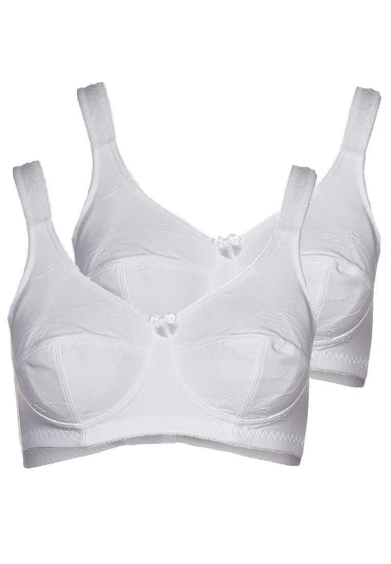 

Бюстгальтер без косточек Sassa Soft BH Jacquard 2er Pack, белый