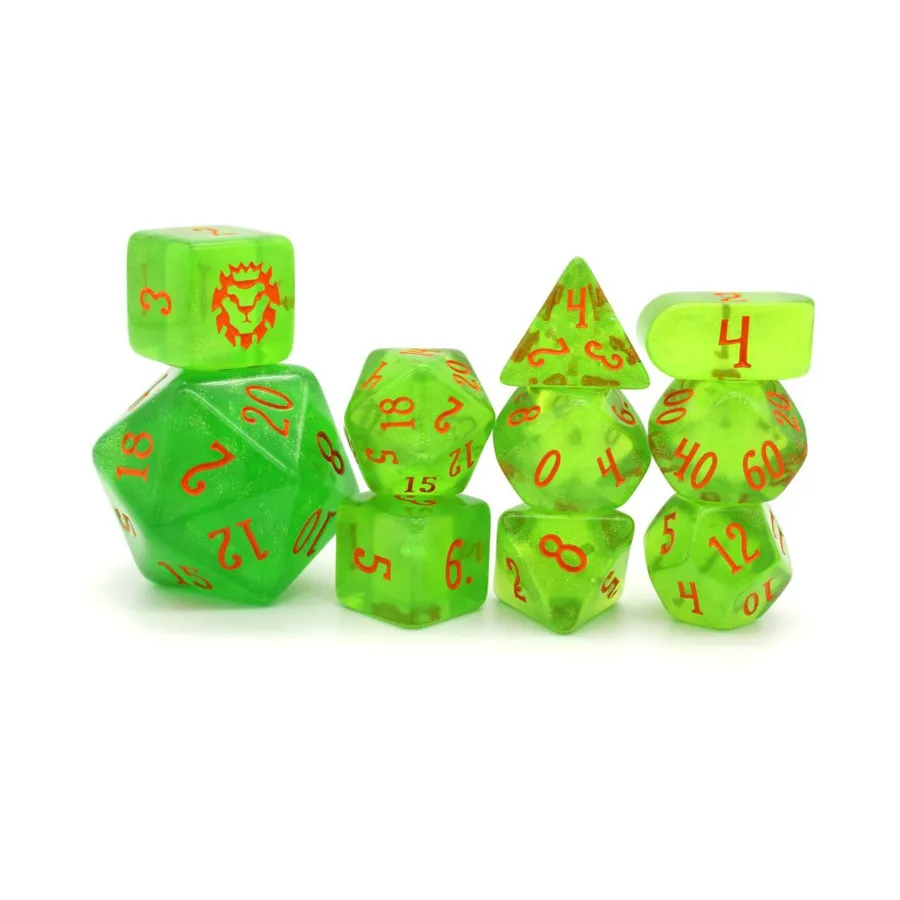 

Охладитель Poly Set Ecto с оранжевым цветом (10), Acrylic Dice (Dice Envy)