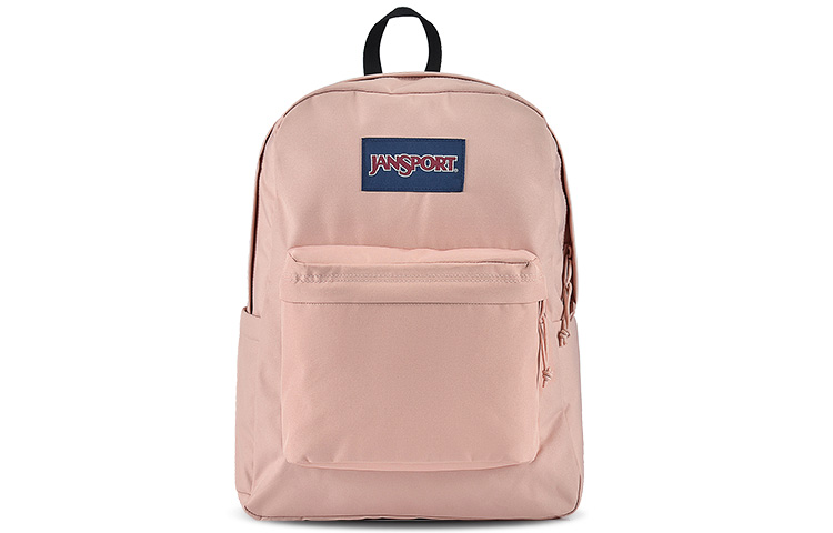 

Рюкзак из полиэстера унисекс Beeswax Powder JanSport, Beeswax Pink с сумкой для покупок