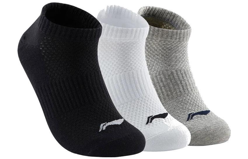 

Лининг Носки Щиколотка Унисекс 3 пары Черный Белый Серый