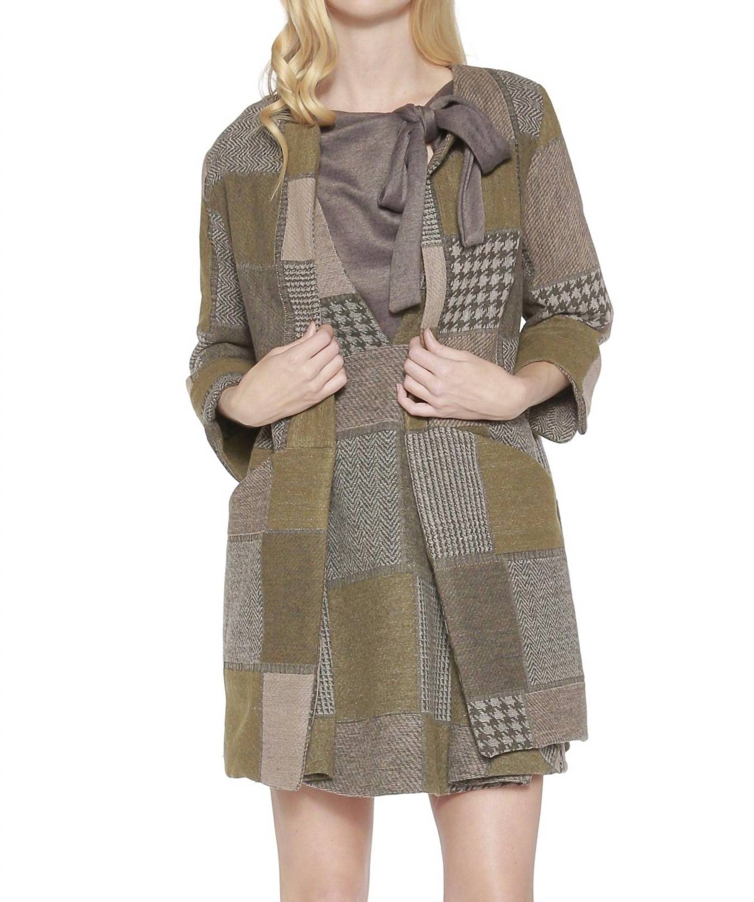 

Пальто Имоджен из твида Hunter EVA FRANCO, цвет hunter tweed