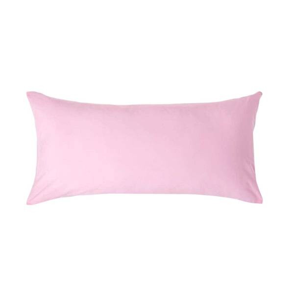 

Наволочка Homescapes Fadendichte 200, 40x1x80 см, розовый