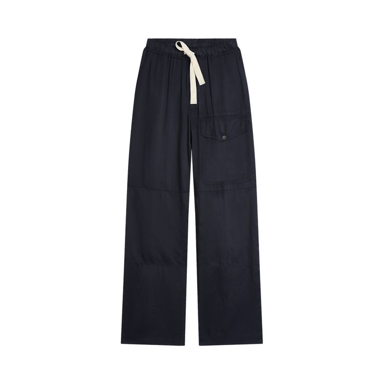 

Брюки Dries Van Noten Loose Fit Highwaist Cargo Pant Navy, синий