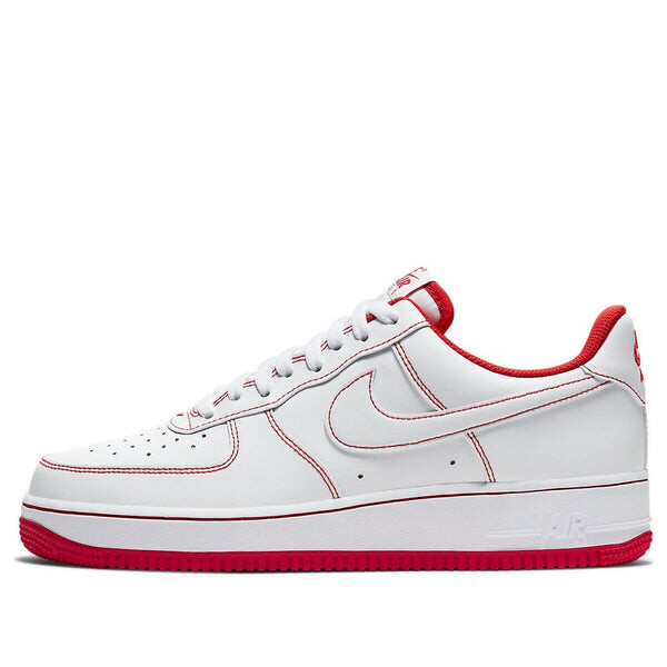 

Кроссовки air force 1 '07 'contrast stitch - white university red' Nike, белый