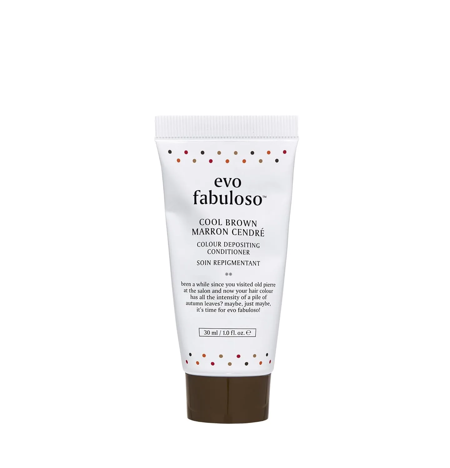 Кондиционер для окрашенных волос Evo Fabuloso Colour Depositing Conditioner - Питательное средство для сухих волос и мгновенное усиление цвета. 32, 5 мл (.), Cool Brown