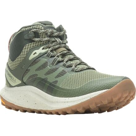 Женские ботинки Merrell Antora 3 Mid водонепроницаемые походные, зеленый