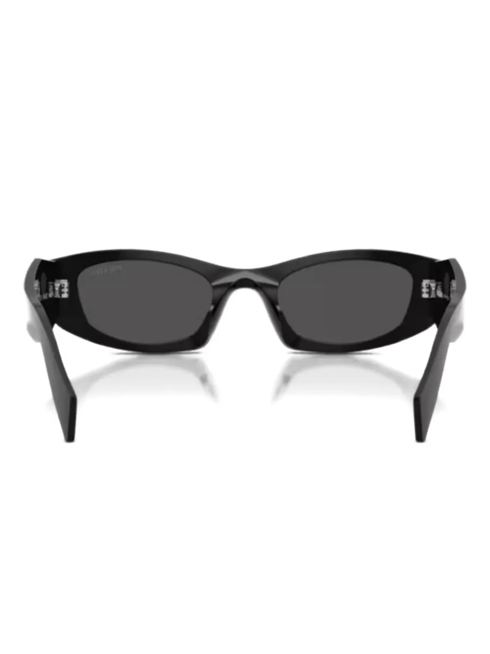 

Солнцезащитные очки с геометрической оправой Prada, черный