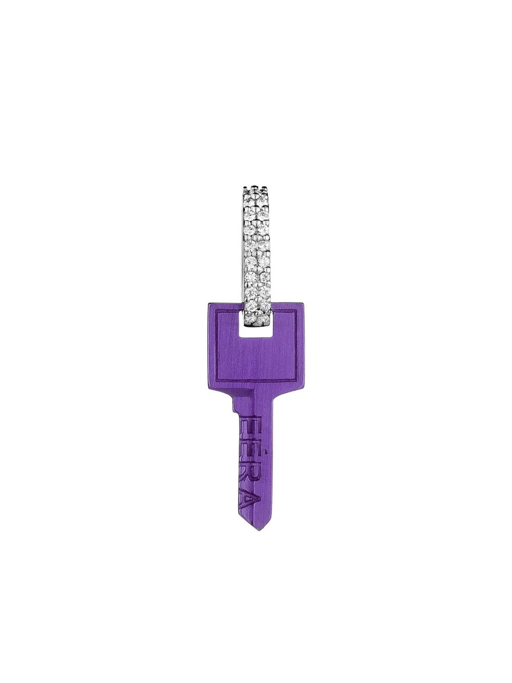 

Серьга Key из белого золота с бриллиантами EÉRA, фиолетовый
