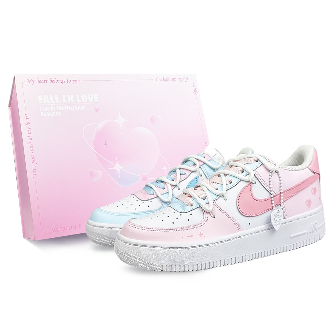 

Кроссовки Air Force 1 LE с низким верхом, амортизирующими, противоскользящими, износостойкими подошвами для детей и подростков Nike, белый