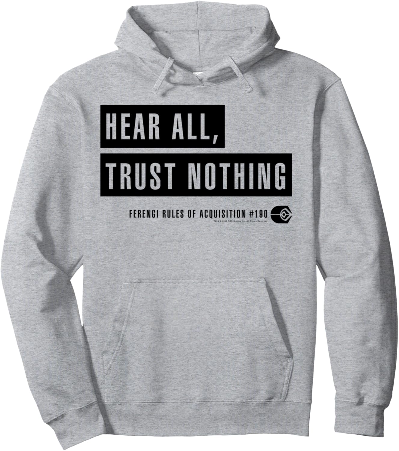 

Толстовка Star Trek DS9 Ferengi Acquisition #190, серый