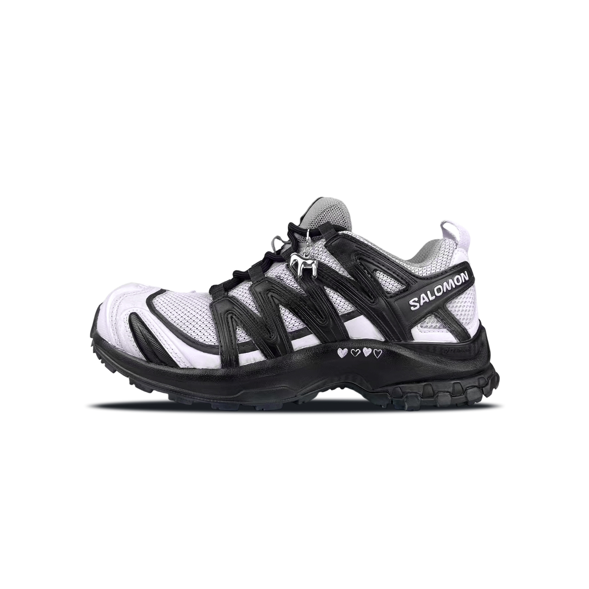 Кроссовки для трейлраннинга и тренировок XA PRO 3D Cushioning Support Low top Unisex с фиолетовым SALOMON, черный — фото 3