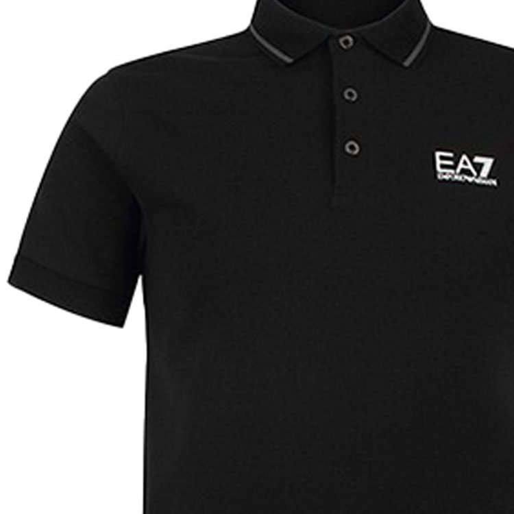 

Футболка поло мужская черная EA7 EMPORIO ARMANI