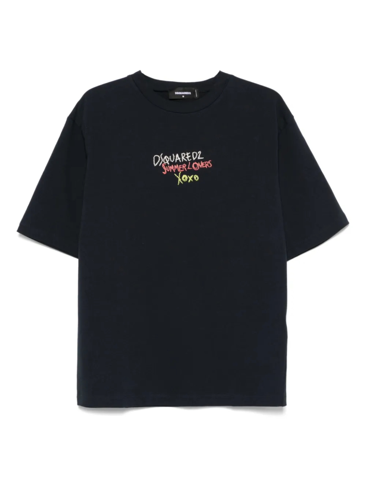 

DSQUARED2 футболка с вышитым логотипом, синий