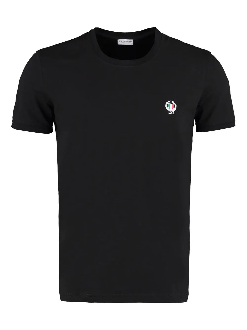 

Футболка с вышивкой DOLCE & GABBANA, черный