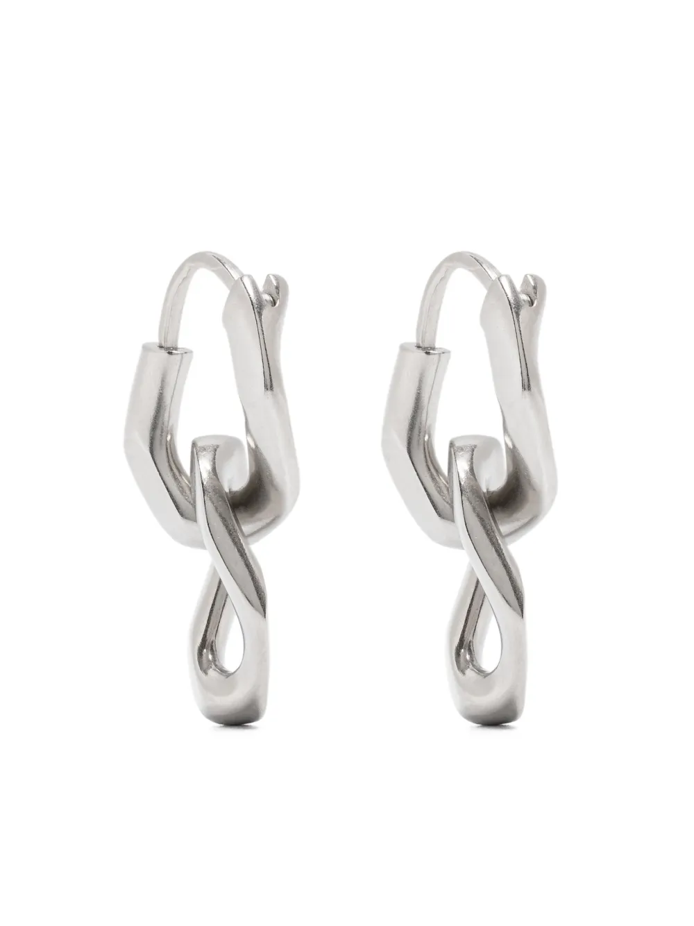

Серьга-кольцо с логотипом MAISON MARGIELA, серебяный