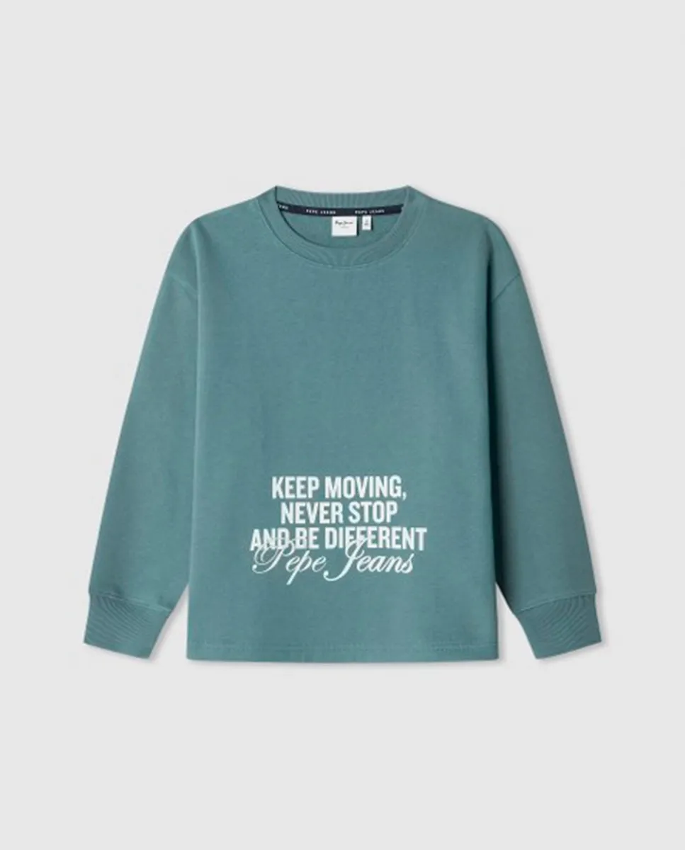 

Детская толстовка Geon Pepe Jeans, бирюзовый