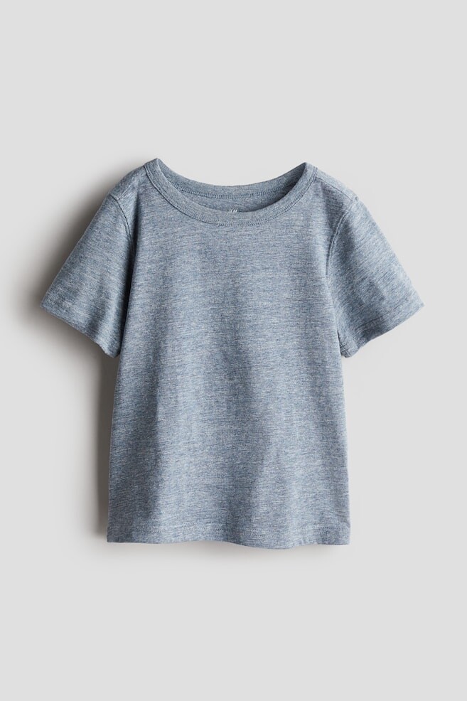 

Футболка из хлопкового трикотажа H&M, синий