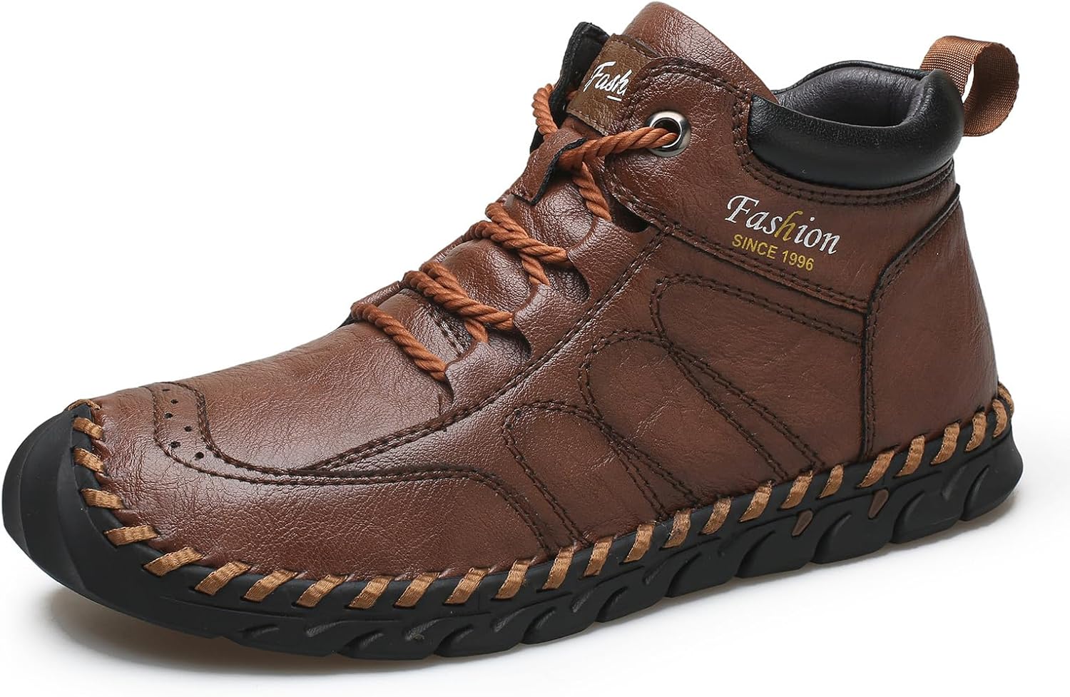 

Мужские ручной работы кожаные ботинки-чукка средней высоты на шнуровке, слипоны, легкие, мягкие, дышащие, с классической противоскользящей подошвой, для вождения, прогулок и ежедневного ношения, походов и активного отдыха на улице Houdbdol, кори...