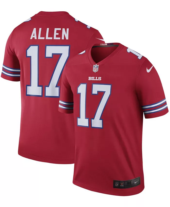 

Мужская джерси Buffalo Bills Color Rush Legend Джоша Аллена Nike, красный