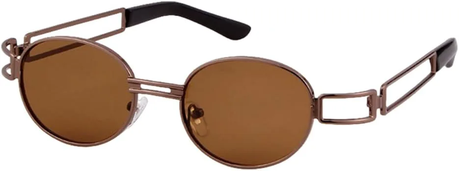 

Винтажные круглые солнцезащитные очки в стиле стимпанк для мужчин и женщин, модные, с полыми дужками, красные, солнцезащитные очки UV400 для женщин TYUVIVO, C1