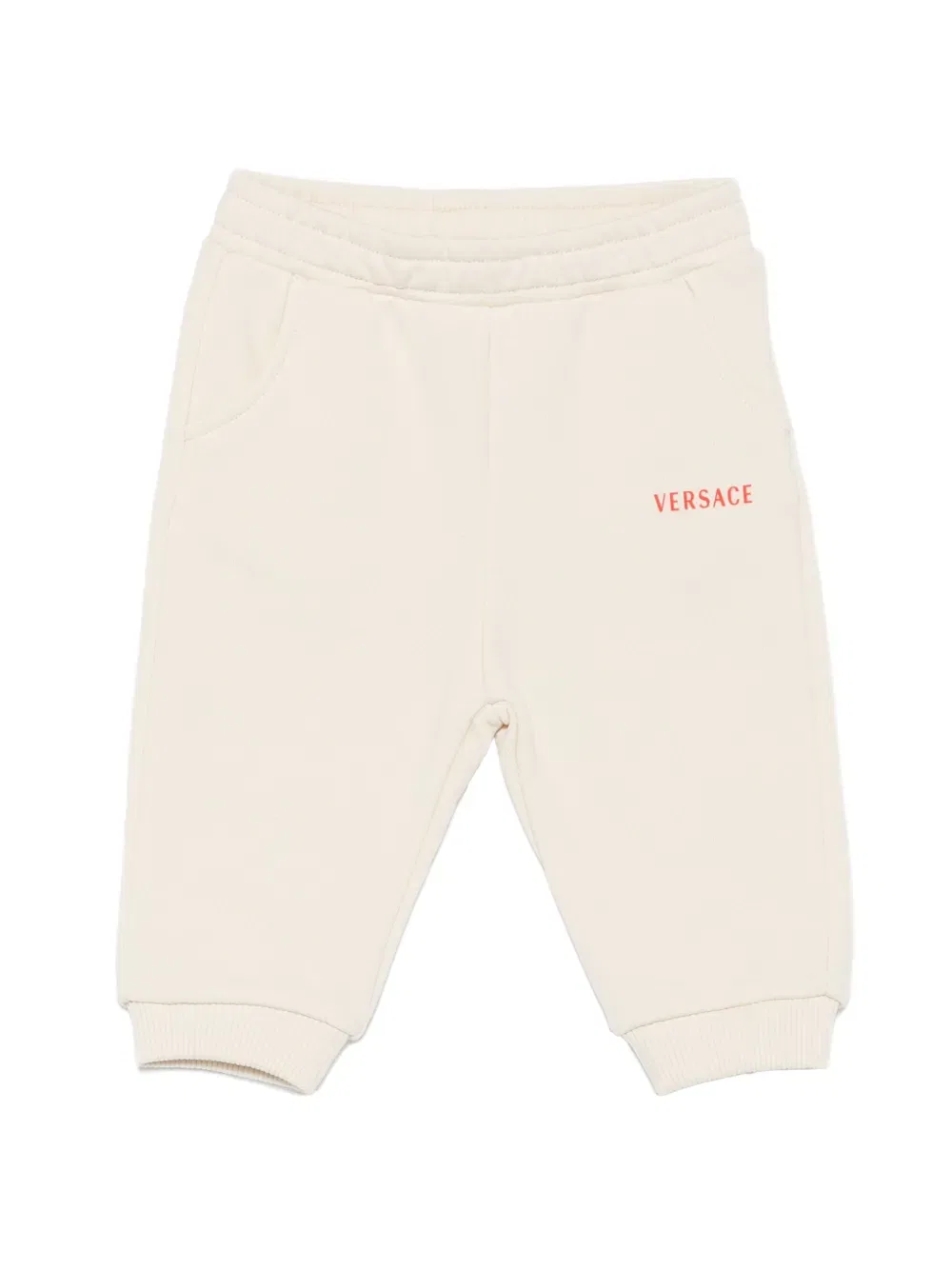 Спортивные брюки с логотипом Versace Kids, нейтральный