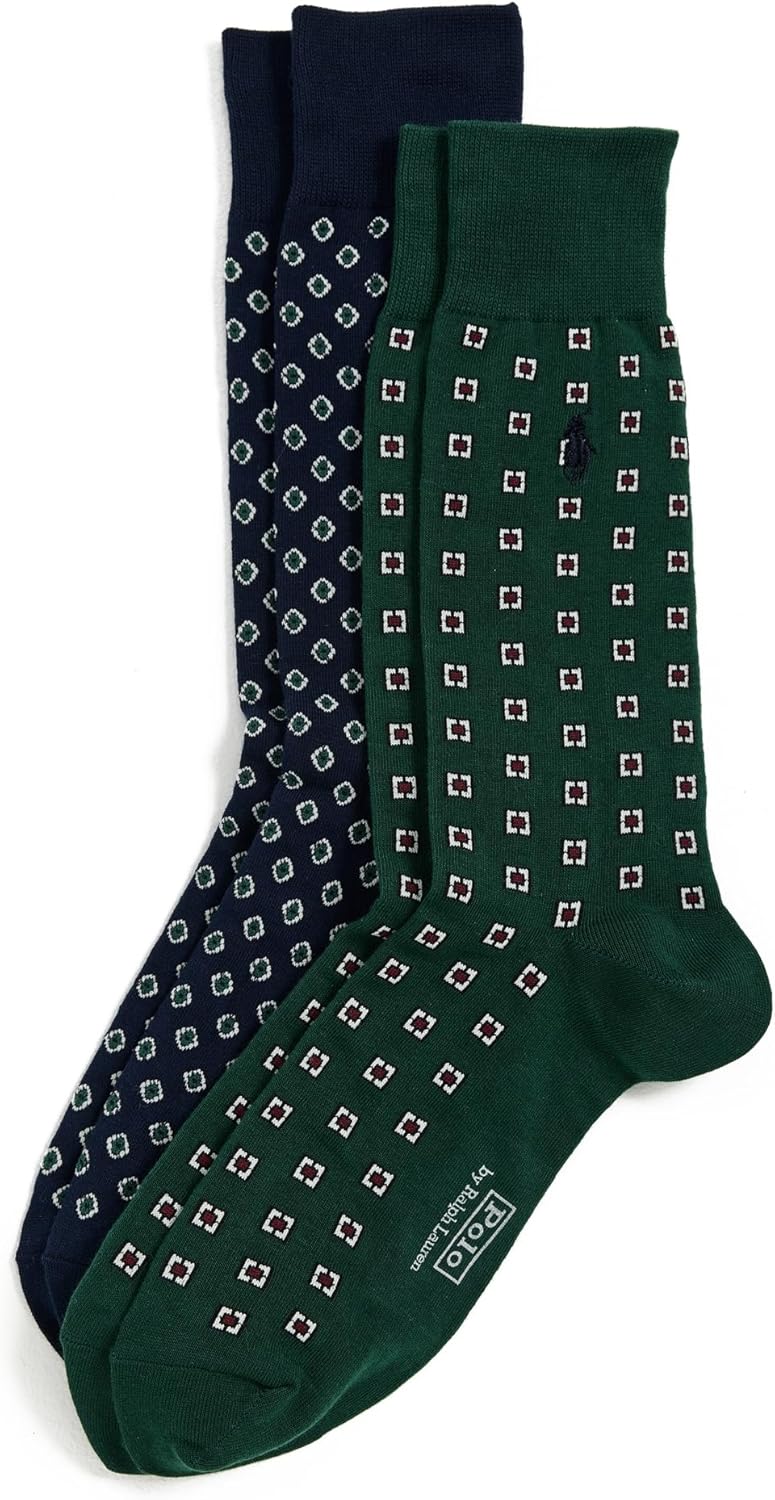 

POLO RALPH LAUREN Мужские носки Foulards 2 шт, Green