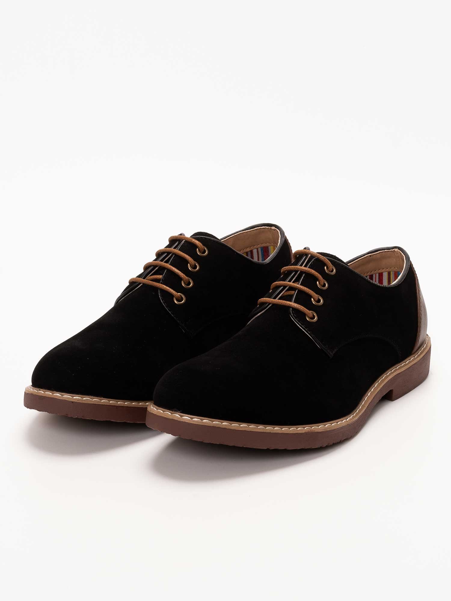 Повседневные легкие туфли SVEC Oxford, Black suede — фото 2