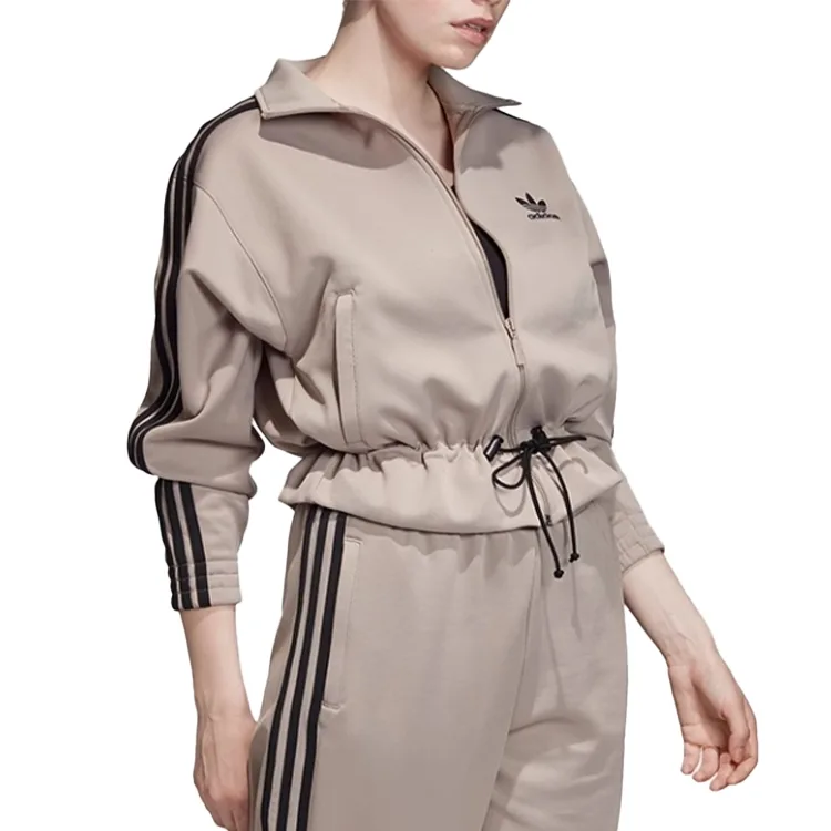 Adidas Originals Куртка track top женская светло-серая — фото 4