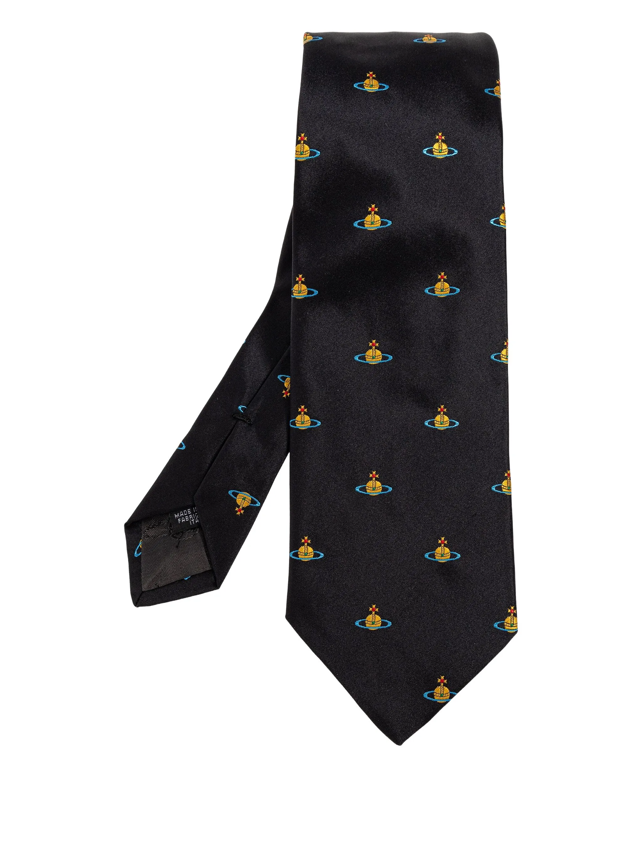 

Галстук с логотипом Orb Vivienne Westwood, черный