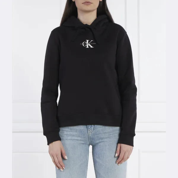 

Толстовка обычного кроя с монологом Calvin Klein, черный