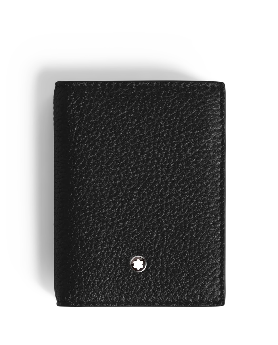 

Визитница унисекс из черной кожи Montblanc, черный