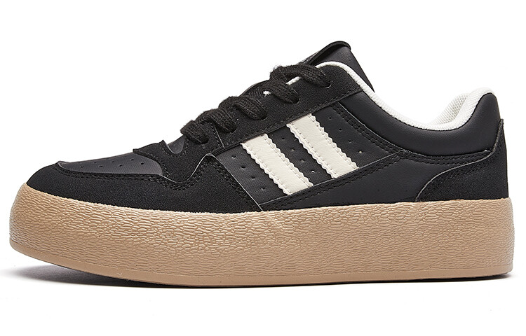 

Кроссовки La Chapelle Skateboarding Shoes Women's Low-top, черный/бежевый